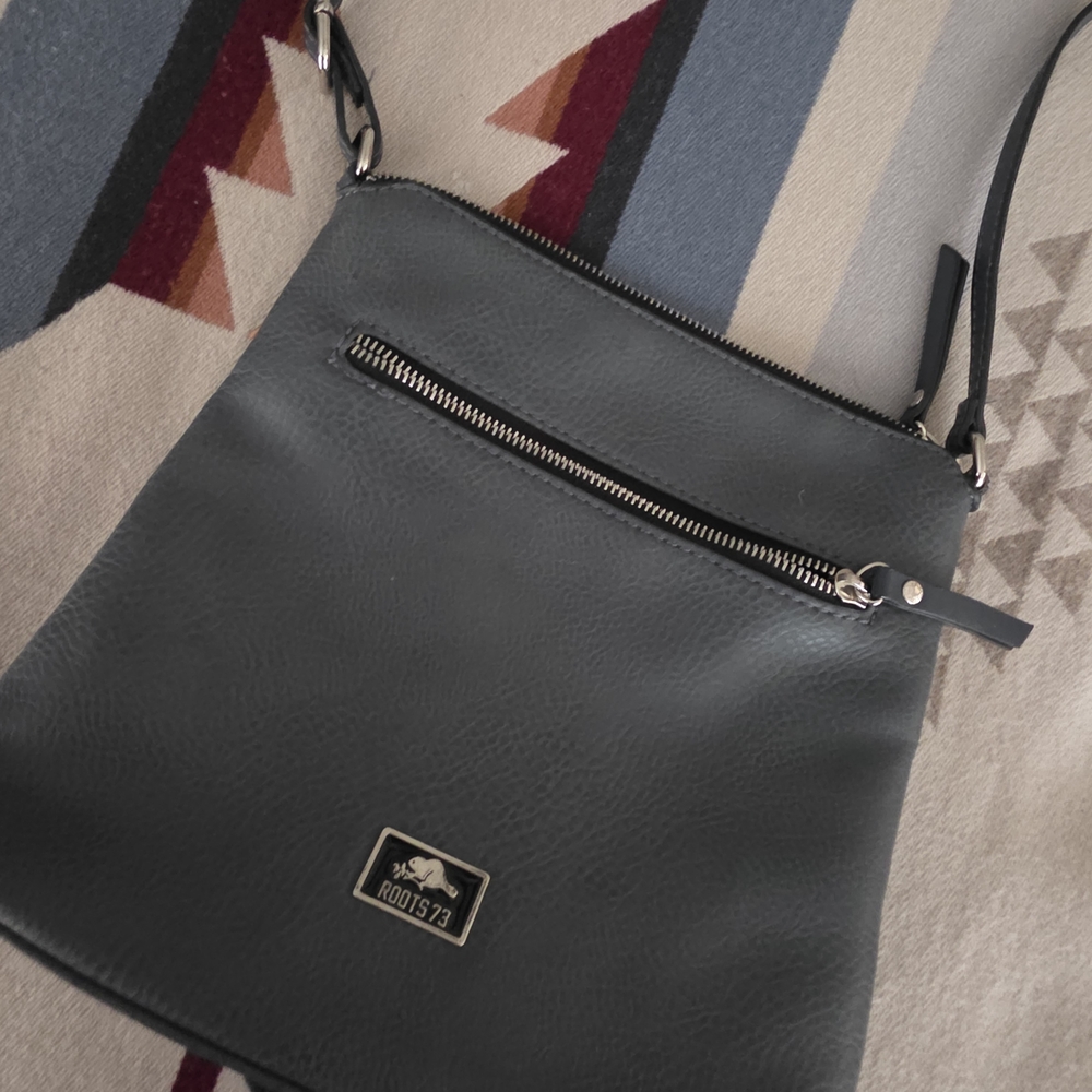 Roots Charcoal Crossbody Bag